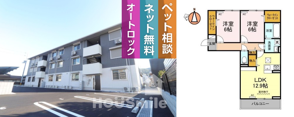 ドリーム庄町 101の外観と間取り図