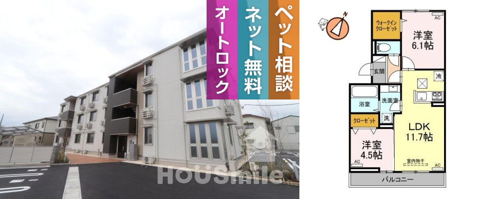 アーバンライフヒロ 101の外観と間取り図
