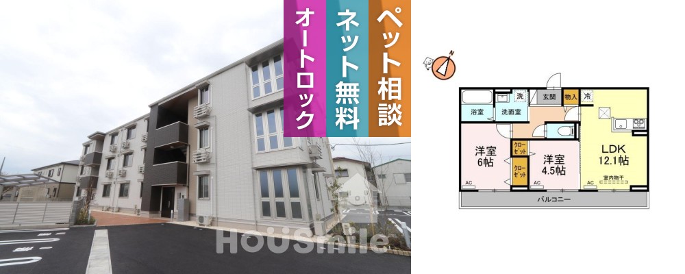 アーバンライフヒロ 305の外観と間取り図
