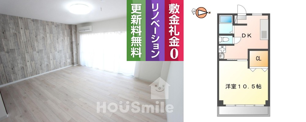 昭和町 マンション 1DK 302の外観と間取り図