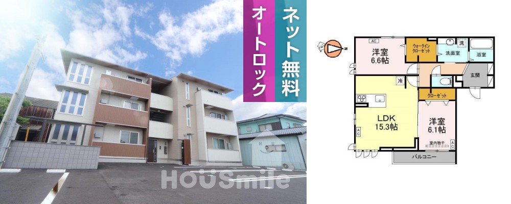アーネスト安宅 101の外観と間取り図