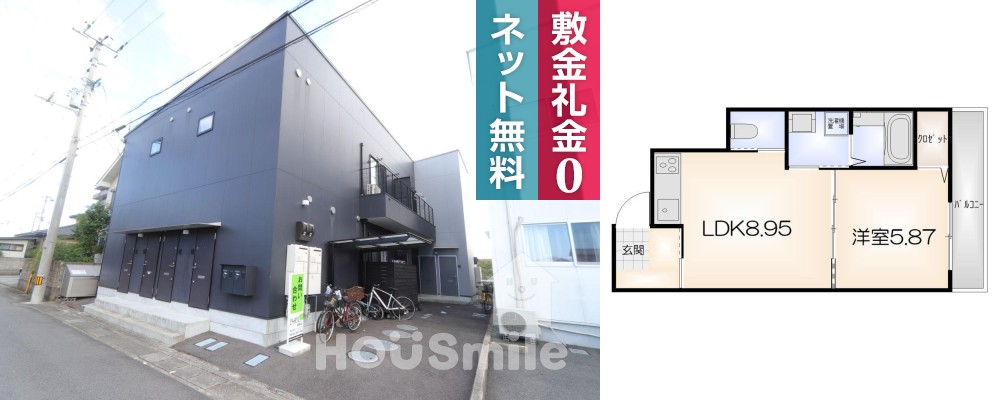 ピース・ペスカ 103の外観と間取り図