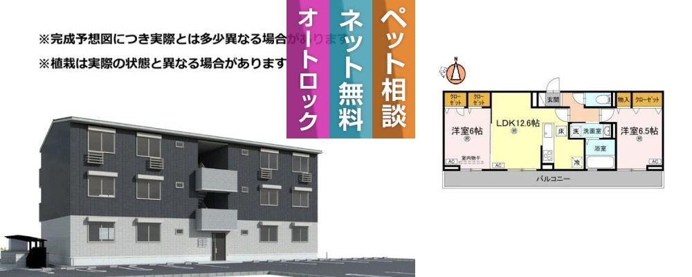 ヴィクトリア エディ 102の外観と間取り図