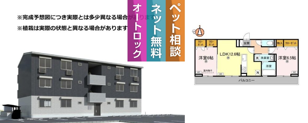ヴィクトリア エディ 302の外観と間取り図