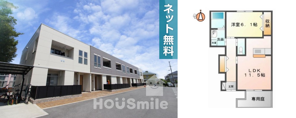 CADEL南昭和 102の外観と間取り図