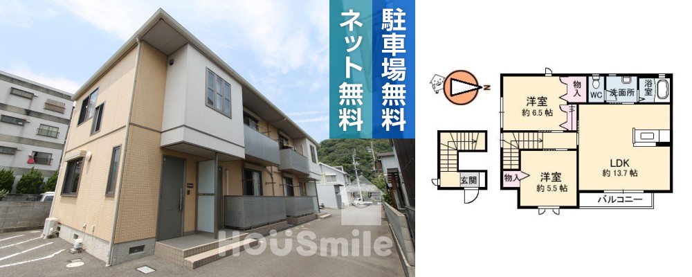 シャーメゾン城南 202の外観と間取り図