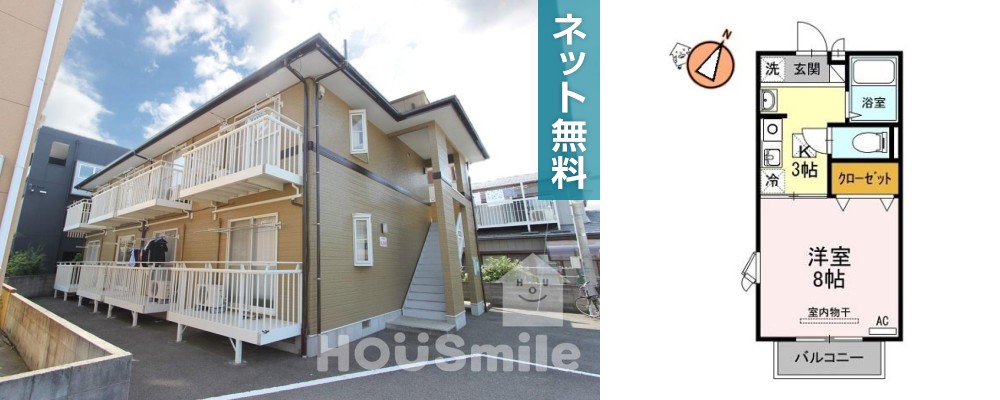 エクセルスミ 105の外観と間取り図