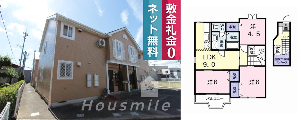 フィールドビーチ3 202の外観と間取り図