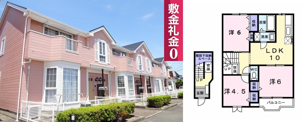 ローズライフ K 203の外観と間取り図
