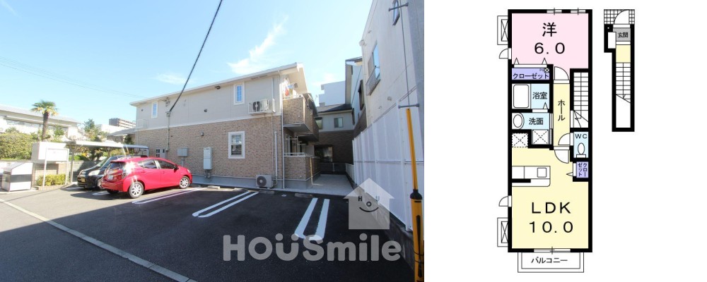 グランツ 203の外観と間取り図