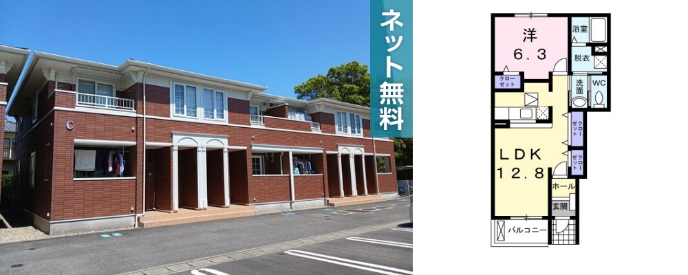 アンジェリカ C 103の外観と間取り図