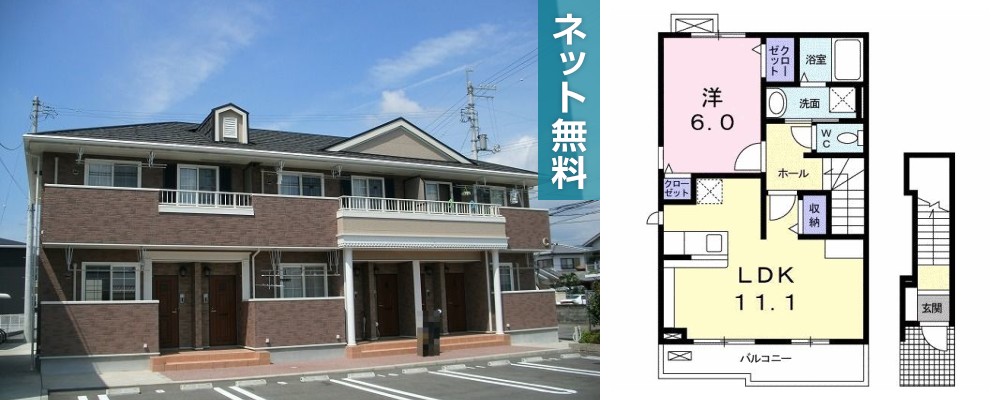 ボア・ソルテ C 201の外観と間取り図