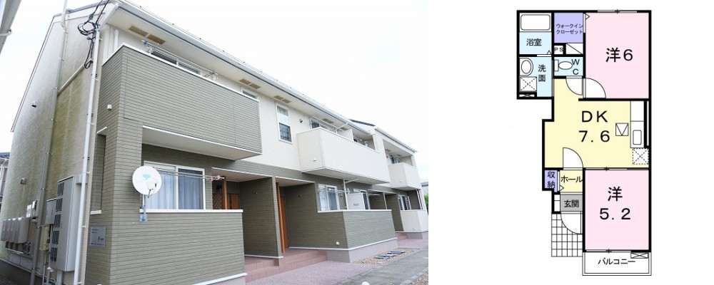 レモングラス B 102の外観と間取り図