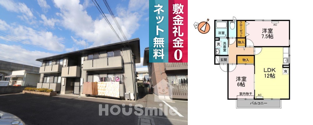 アムール C102の外観と間取り図