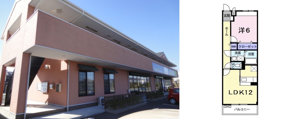 パークアヴェニュー 203の外観と間取り図