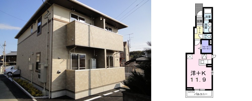 グランドライン 101の外観と間取り図