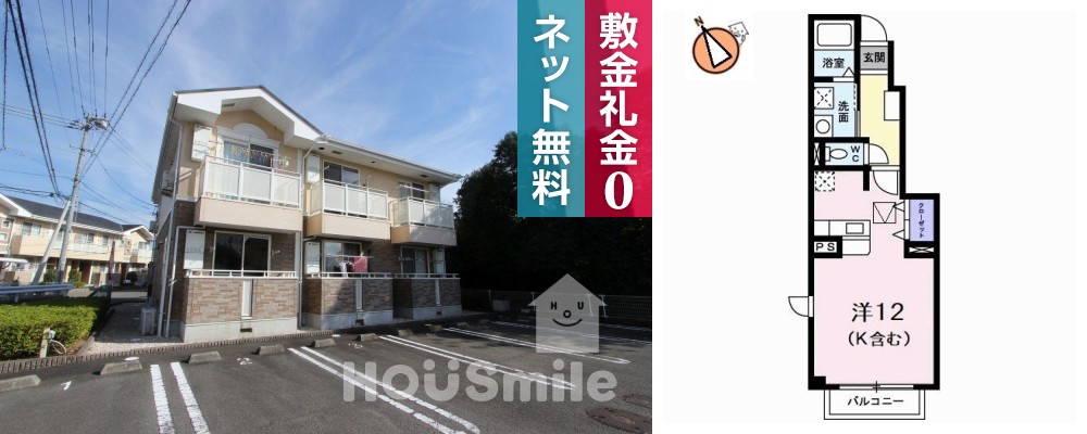 キャプリコートC 103の外観と間取り図