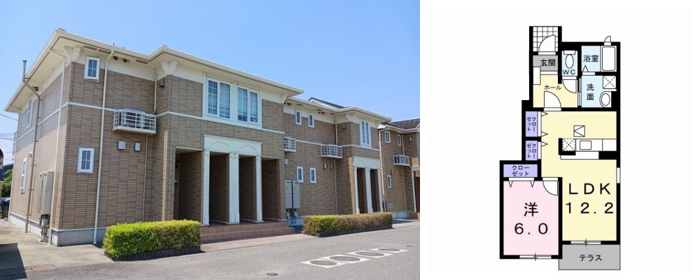 モーント シャイン C 101の外観と間取り図