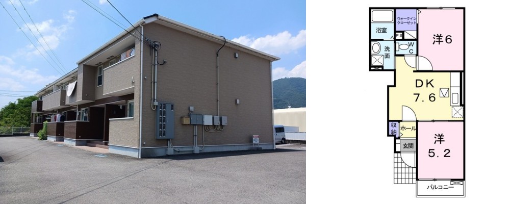 ウィッラ アルテ A 106の外観と間取り図