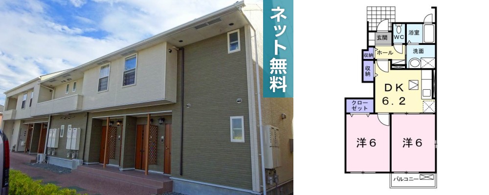 ボア・ソルテ A 101の外観と間取り図