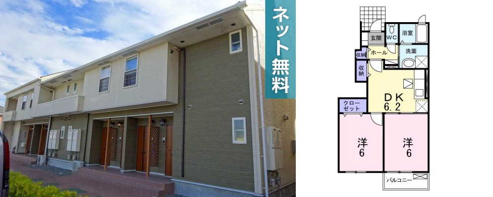 ボア・ソルテ A 103の外観と間取り図