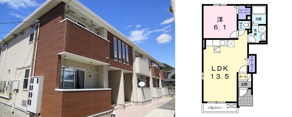 プラムツリー 101の外観と間取り図