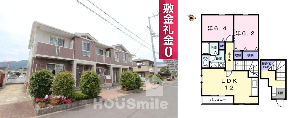 メゾン パサニアA 201の外観と間取り図