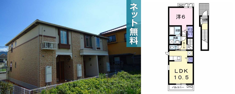 てぃーあんだ 203の外観と間取り図