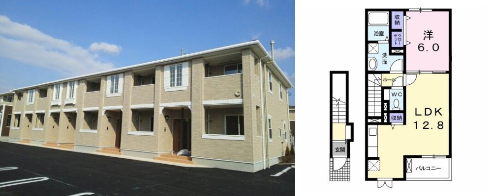 グランセノーテ C 205の外観と間取り図