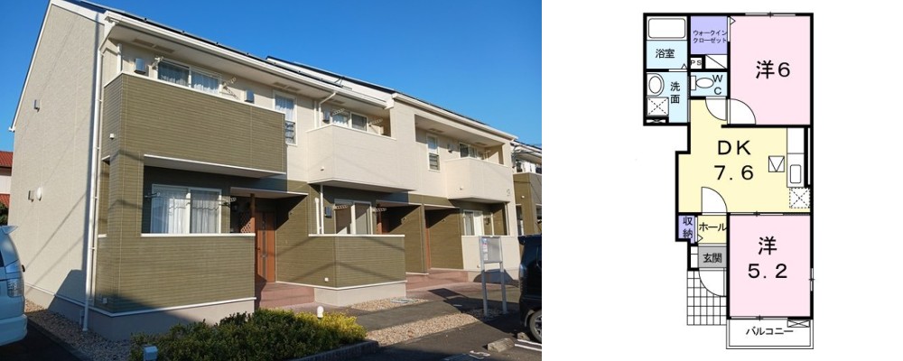 レモングラス A 103の外観と間取り図