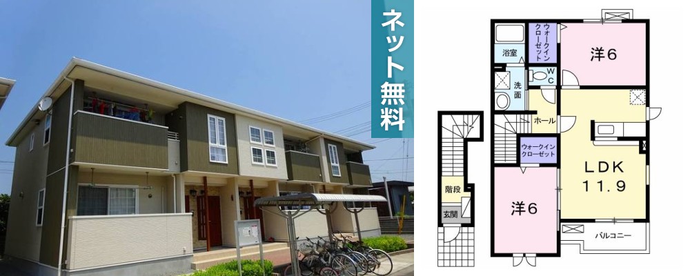 ヴェル ドゥーラ V 203の外観と間取り図