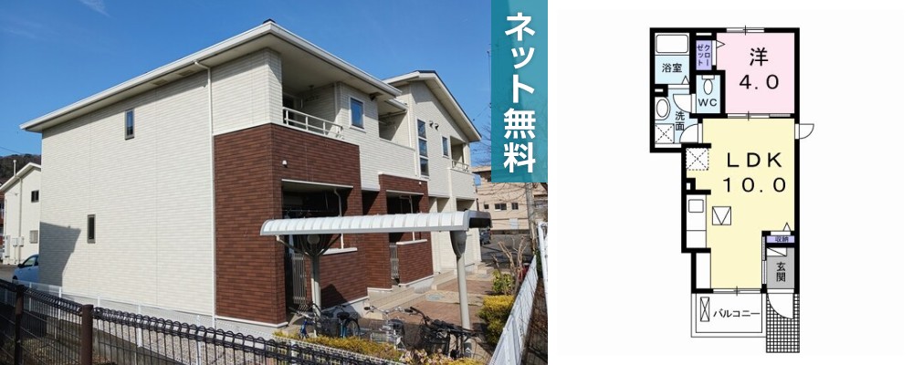 アクア・アルテA 103の外観と間取り図