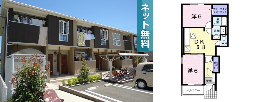 サニーブライト A 101の外観と間取り図