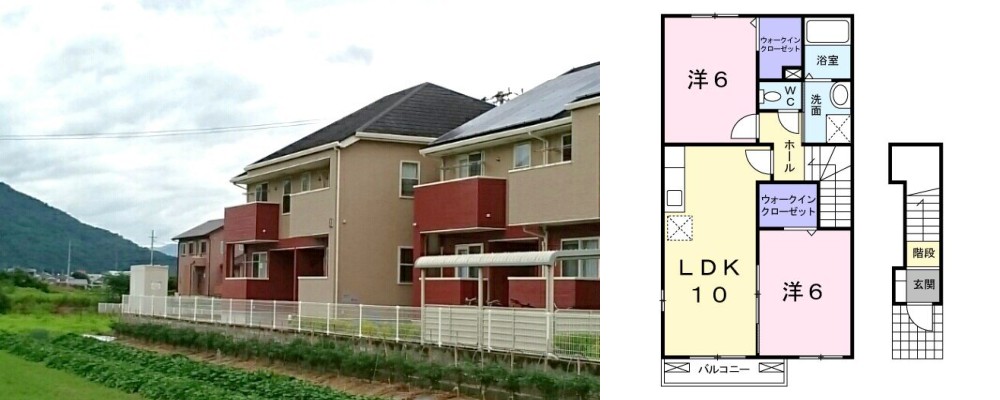 メゾン アスナロ II 201の外観と間取り図