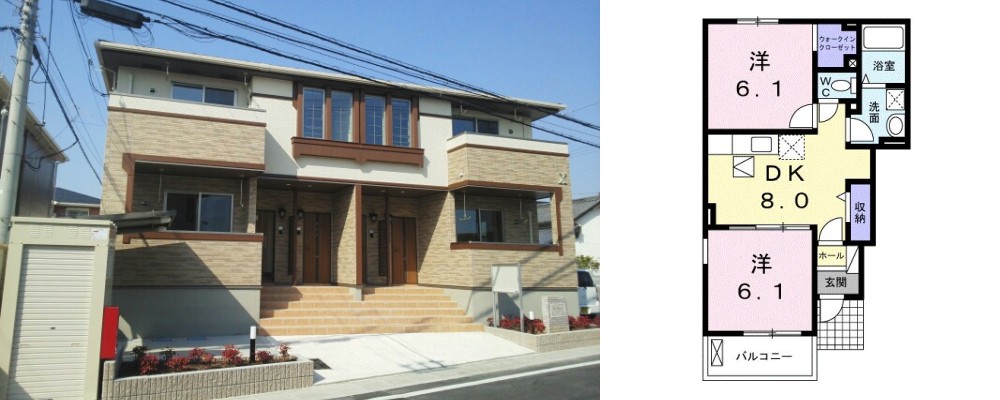 ウィルレジデンスX 101の外観と間取り図