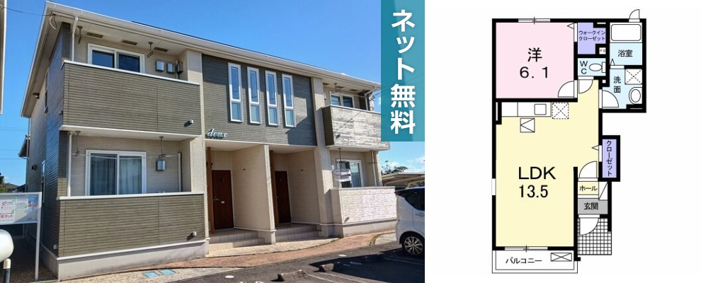 プランドール ドゥー 101の外観と間取り図