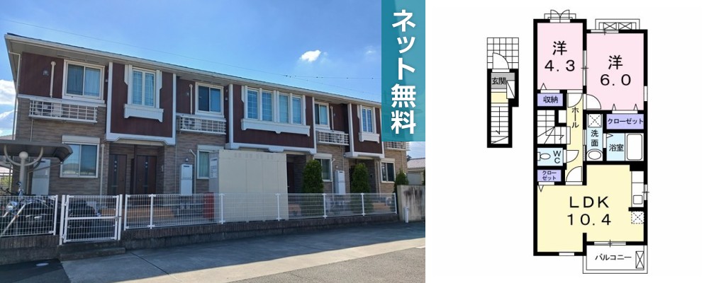 アルシュ・グウルドイル 201の外観と間取り図