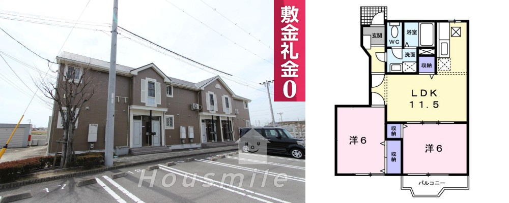 アウローラ III 102の外観と間取り図