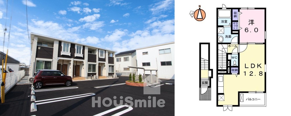 プレシア II 203の外観と間取り図