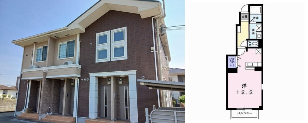 アンビエンテ 101の外観と間取り図