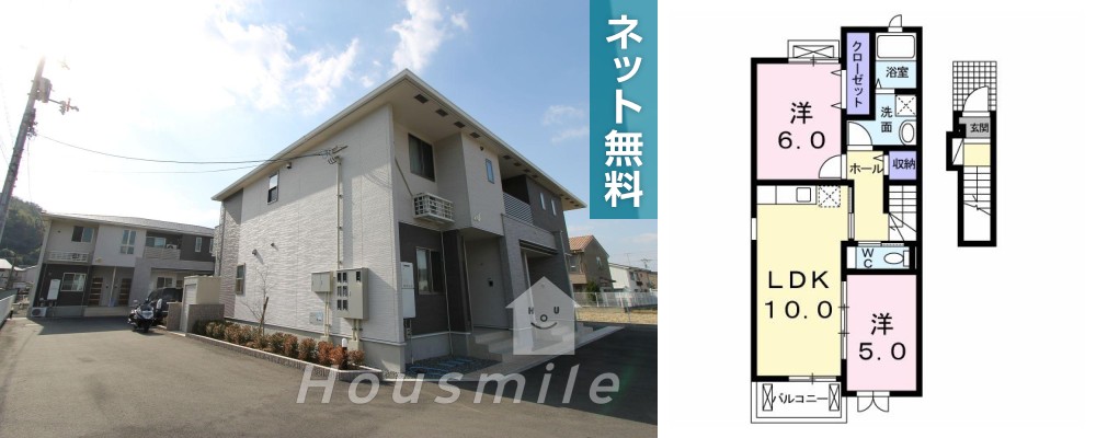 ストロベリーガーデンA 203の外観と間取り図