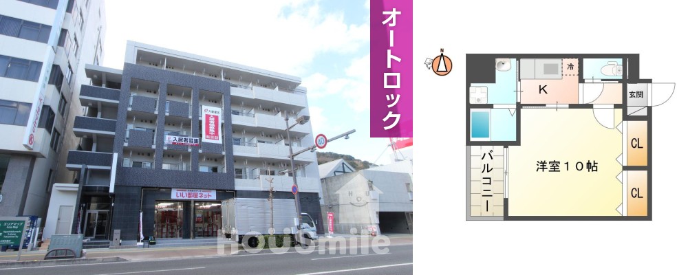 ソワ・リヴィエール 201の外観と間取り図