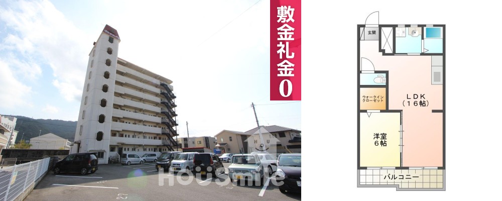 グランドハイツ 101の外観と間取り図