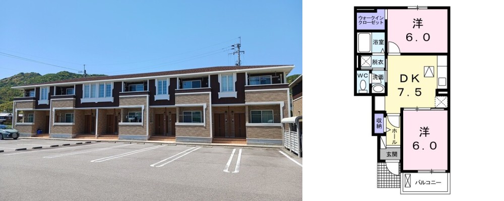 シエル・エトワレ  I 105の外観と間取り図