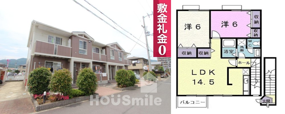 メゾン パサニアC 201の外観と間取り図