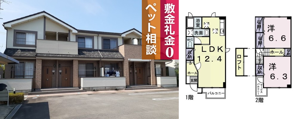 アウローラA 105の外観と間取り図