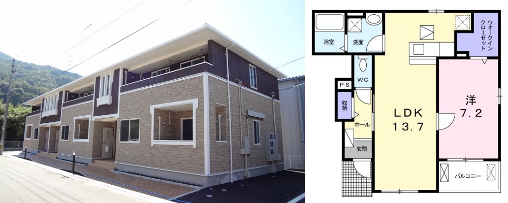 オイコス オニロ D 103の外観と間取り図