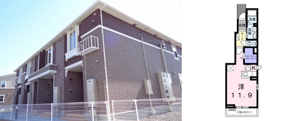 ヴァン・ヴェール I 101の外観と間取り図