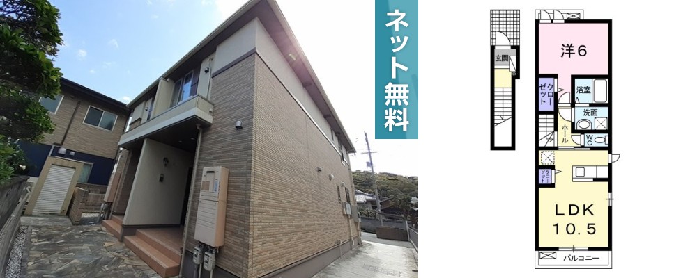アステール 201の外観と間取り図