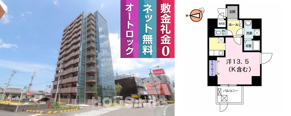 グランクリュ佐古 EAST 101の外観と間取り図
